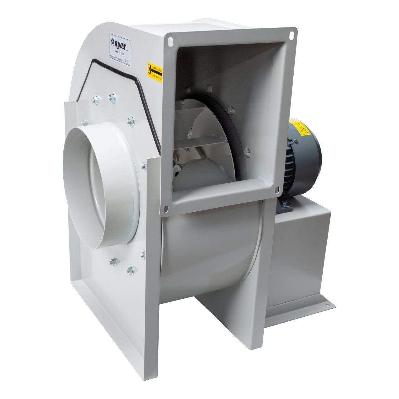 7000 m3/h 950Pa Alçak Basınçlı Radyal Salyangoz Fan 